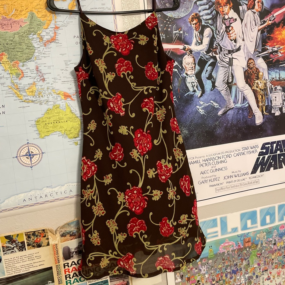 Vintage Sisley mini dress brown